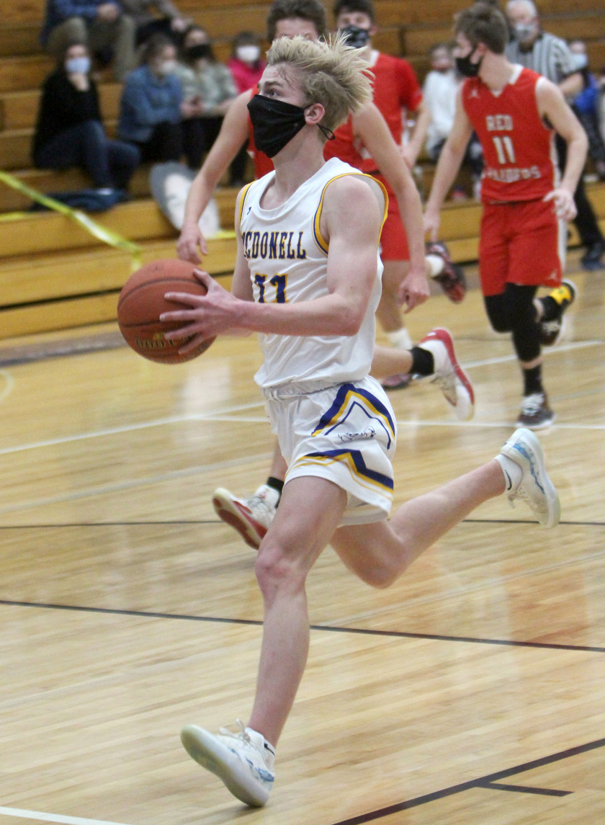 Bruce at McDonell boys basketball 2-19-21